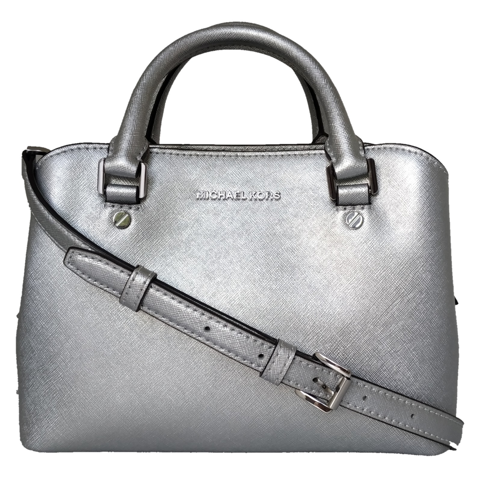 michael kors silver shoulder bag