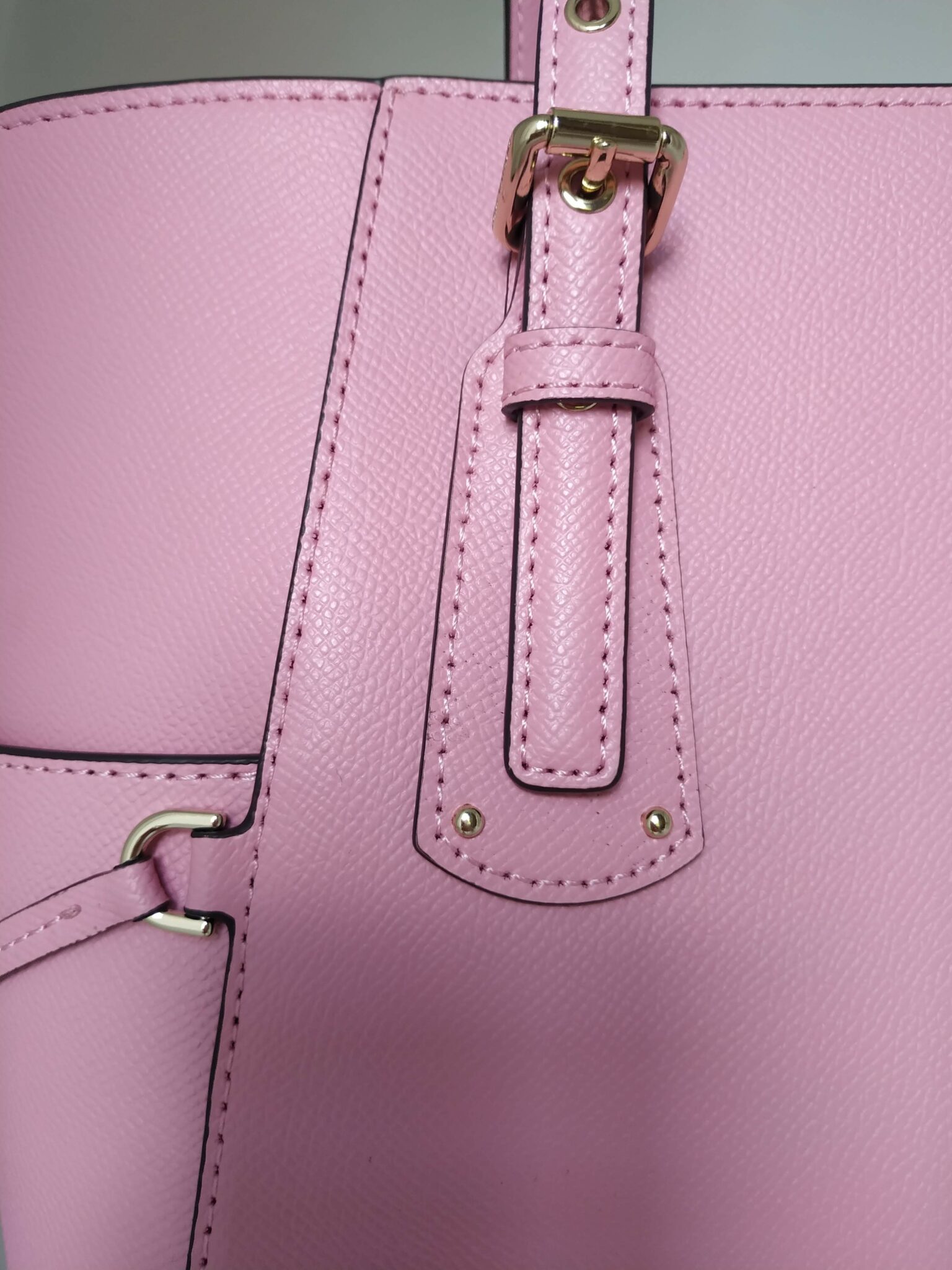 Michael Kors Voyager Pink Crossgrain Leather Tote - Earth Luxury