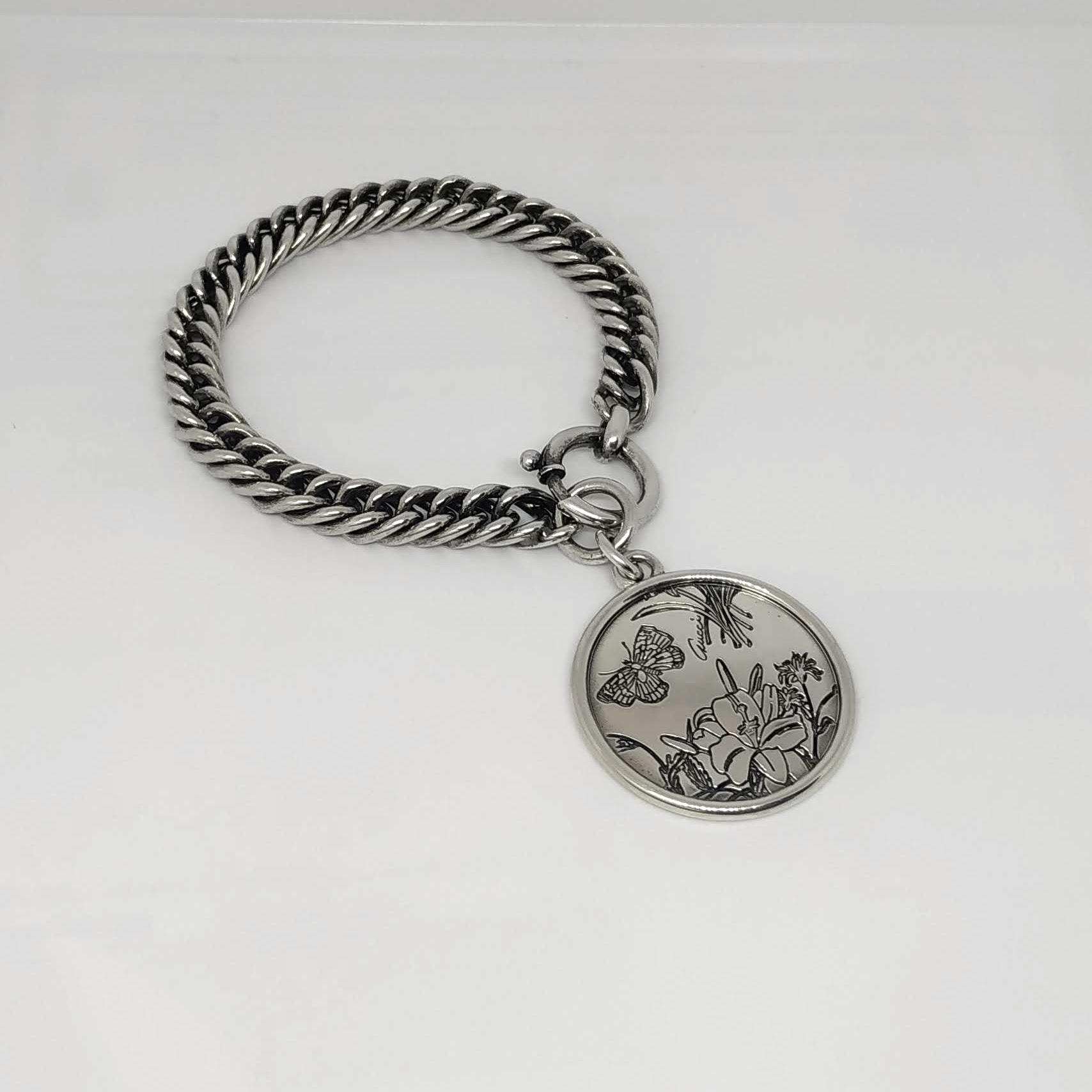 Gucci Charms Sterling Silver Fine Bracelets for sale