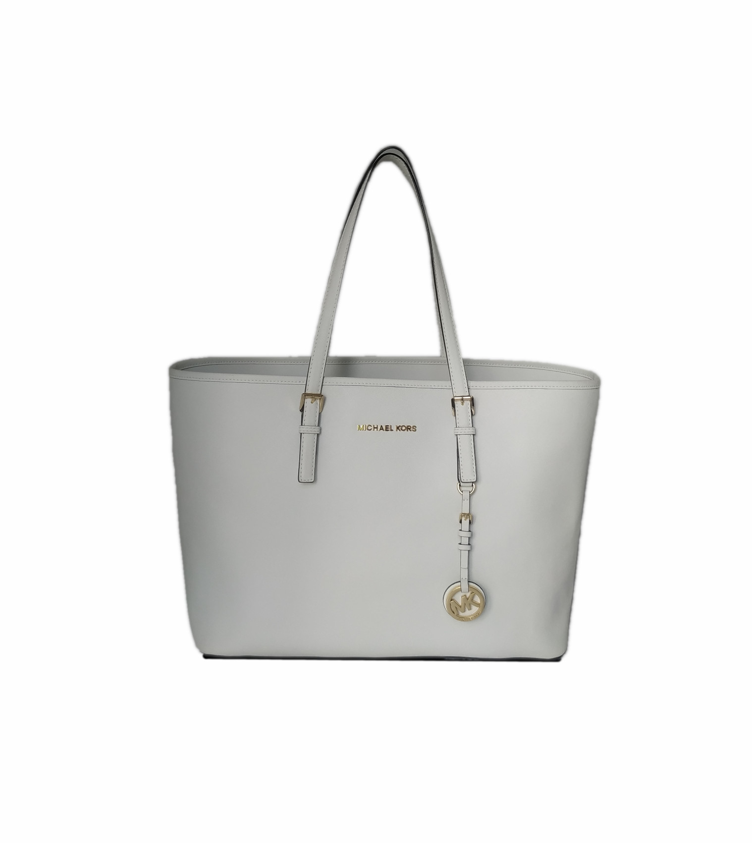 Michael Kors Gilly Large Drawstring Handbag Tote Purse Shoulder Bag- Optic  White - Michael Kors bag - 194900286401 | Fash Brands